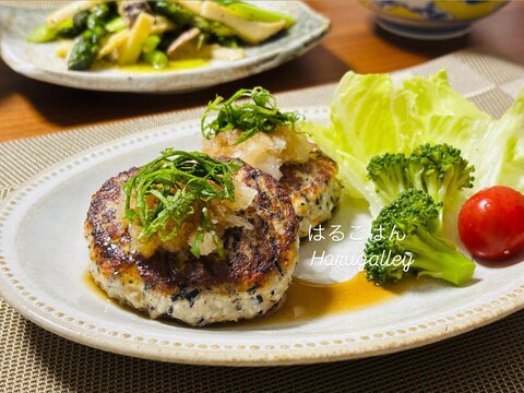 離乳食にも◎ひじきと豆腐の鶏肉ハンバーグ˚✧₊⁎